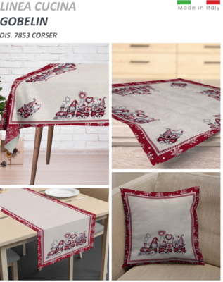 CHRISTMAS RUNNER GOBELIN 40X135 Tellini S.r.l. Wholesale Clothing